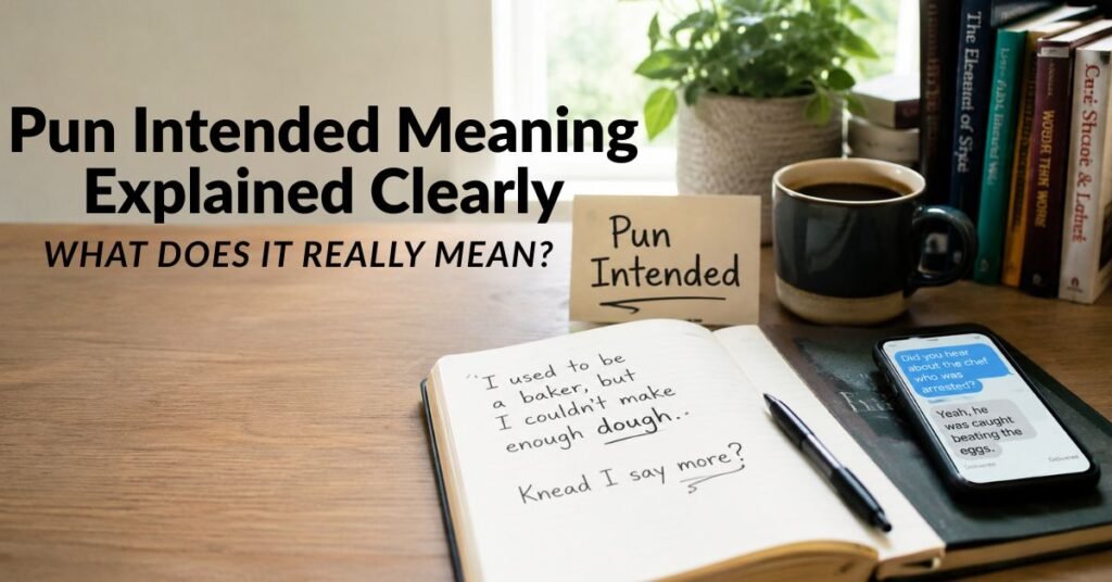 Pun intended meaning explained clearly with examples and wordplay